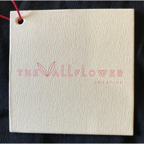 NWT The Wall Flower XS Women Dress Black Pink Lace-Up Tie V Neck - Picture 3 of 5